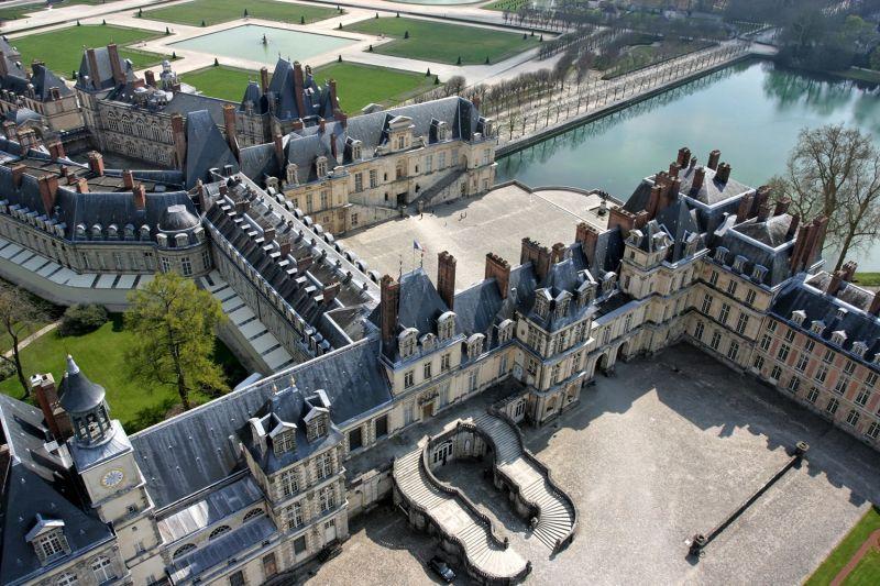 Vue panoramique chateau de Fontainebleau
